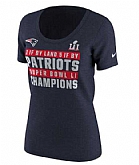 Women New England Patriots Nike 5 Time Super Bowl Champions Celebration Local Scoop Neck T-Shirt Navy FengYun,baseball caps,new era cap wholesale,wholesale hats